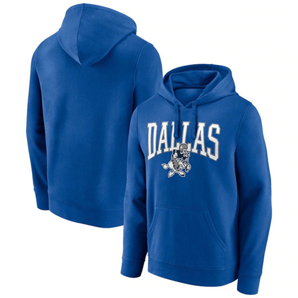 Dallas Cowboys Royal Gridiron Classics Campus Standard Pullover Hoodie
